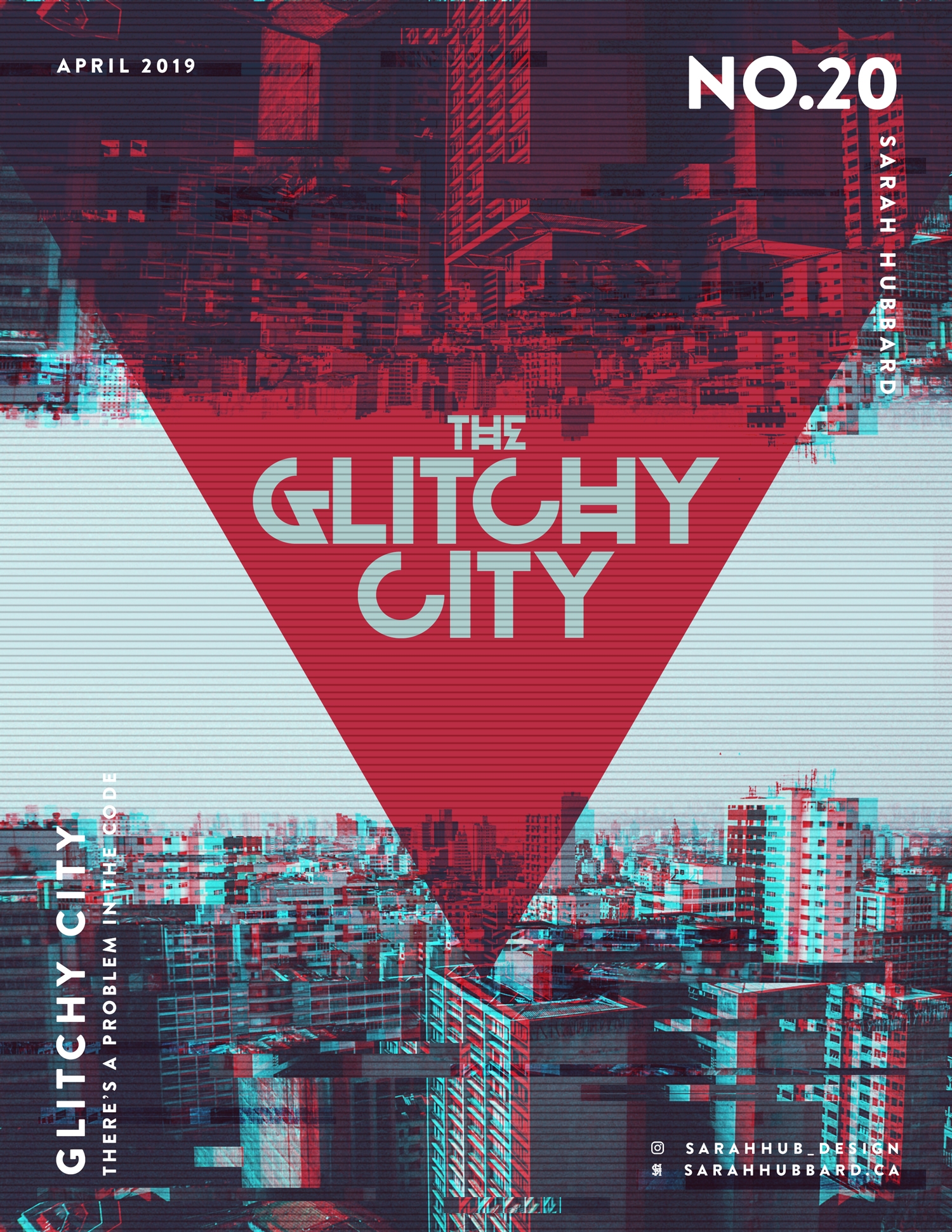 Glithchy City Poster