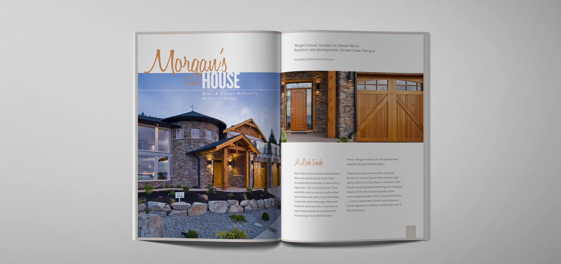 Homes and Living magazine feature home