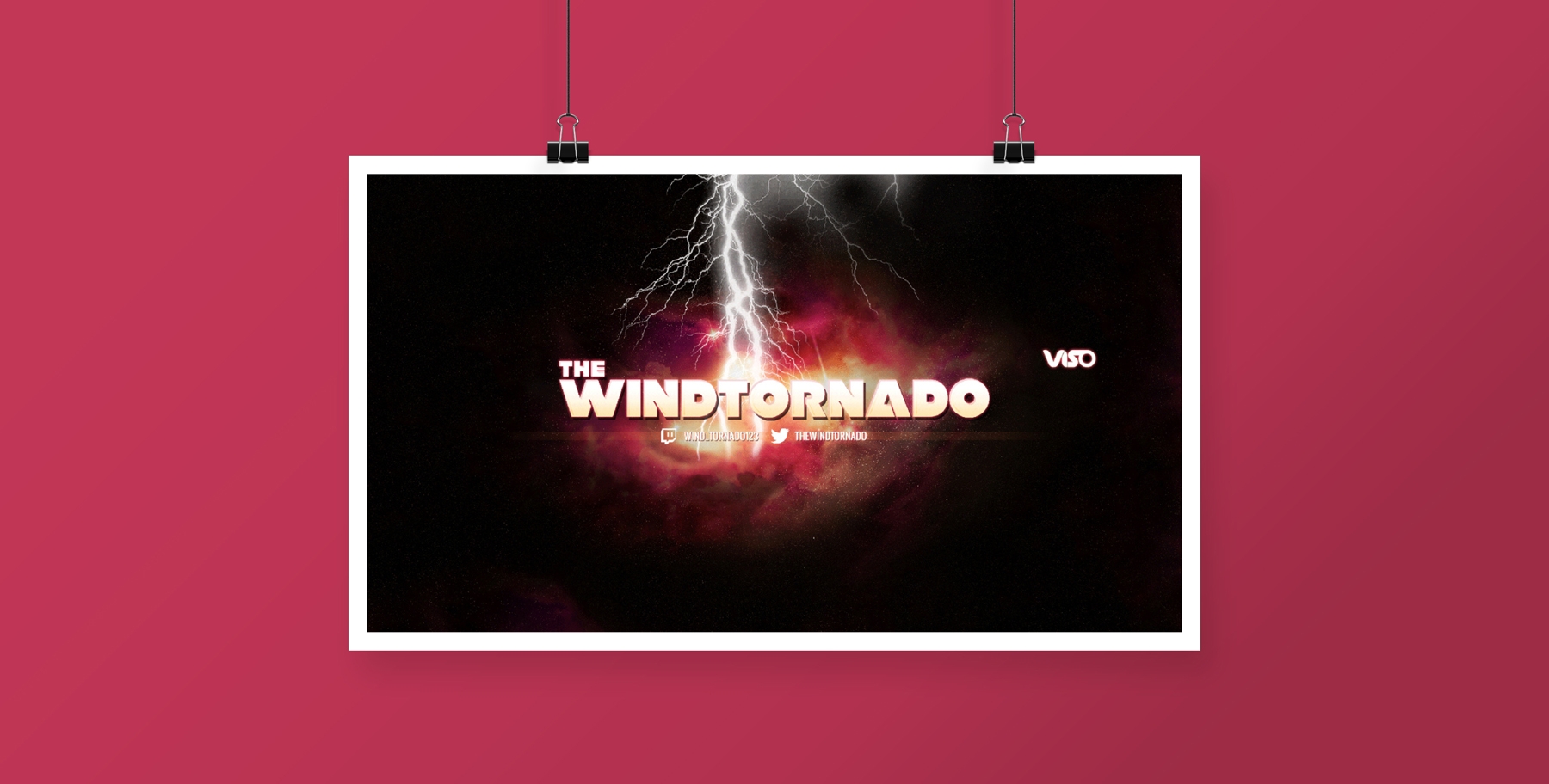 YouTube channel banner art - Wind Tornado