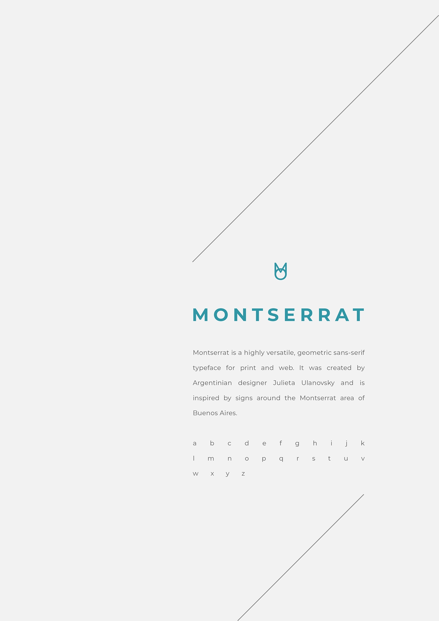 Montserrat Type Poster 1