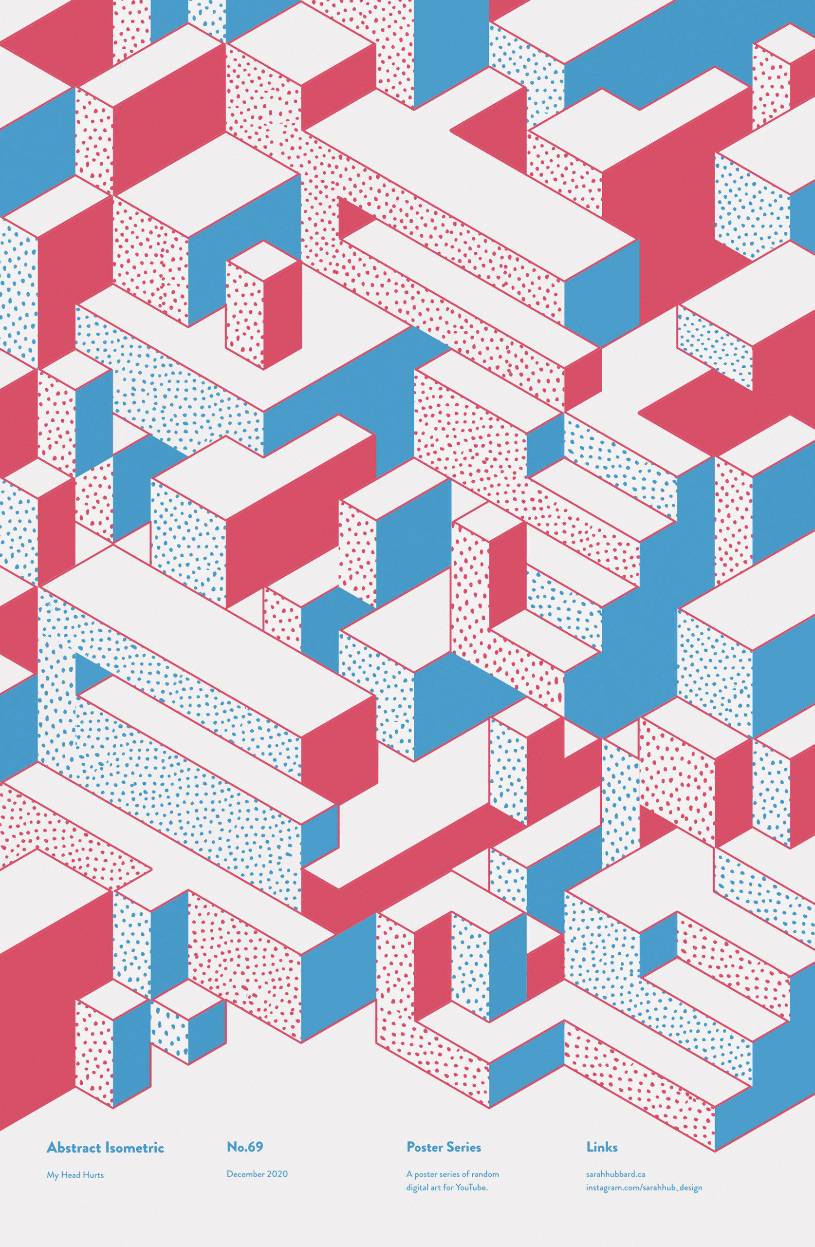 Abstract Isometric Poster Design